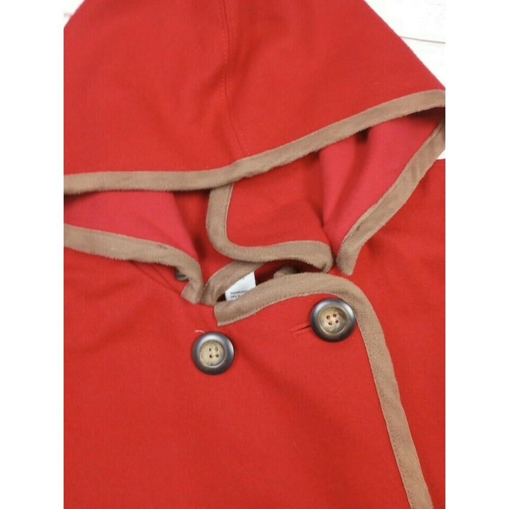 8 Tea Collection Little Red's Wool Cape - Picture 2 of 8